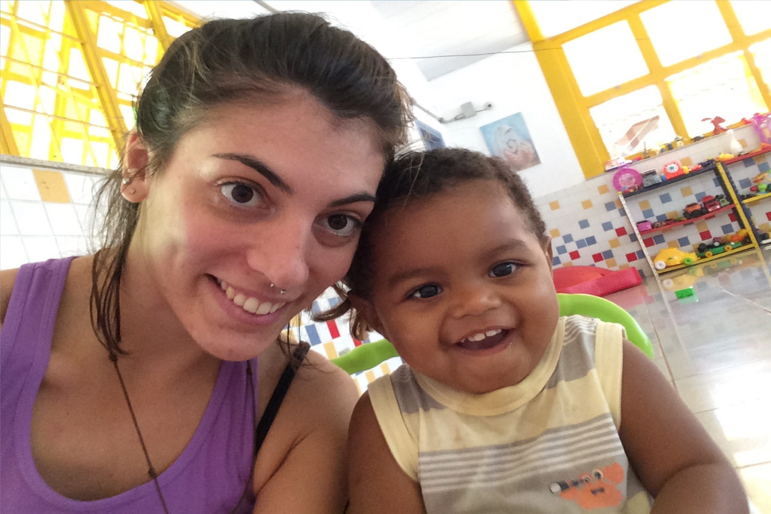 2016-La volontaria Alessia in Brasile